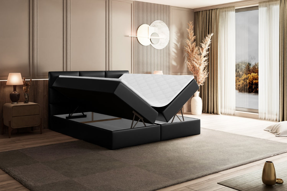 Łóżko boxspring OHIO ekoskóra