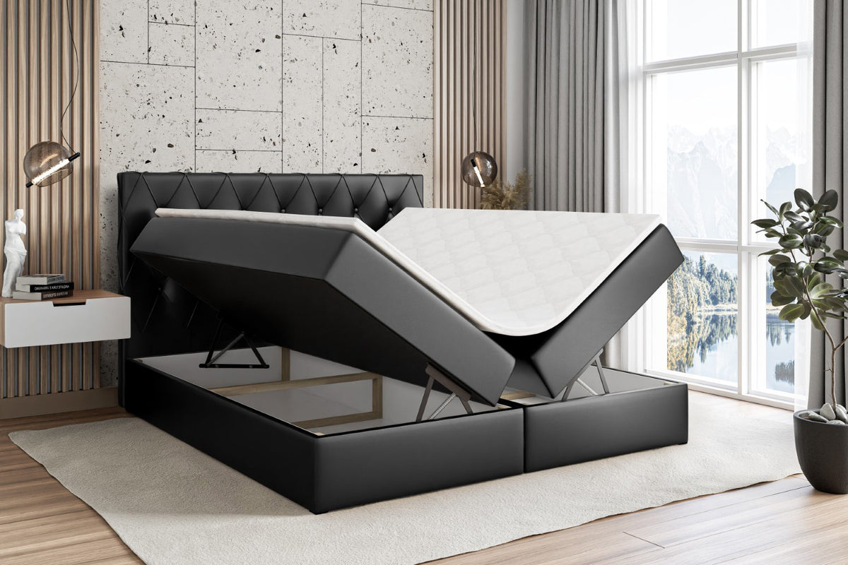 Łóżko boxspring AMAY-BZ ekoskóra