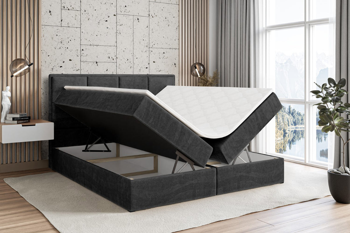 Łóżko boxspring NOVA welur