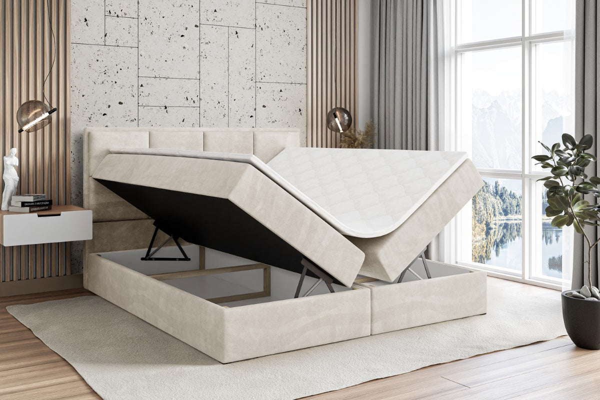 Łóżko boxspring NOVA welur