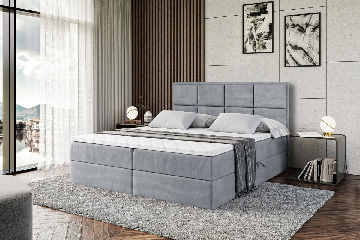 Łóżko boxspring NOVA welur