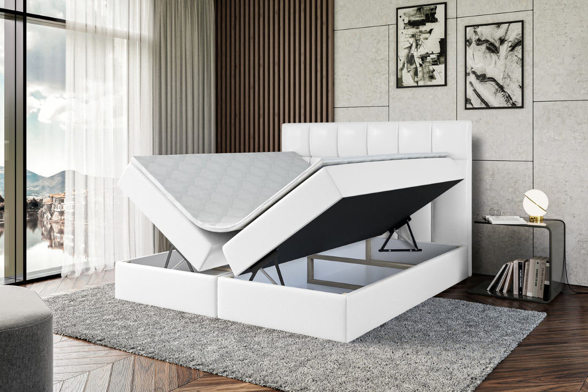 Łóżko boxspring RICAR ekoskóra