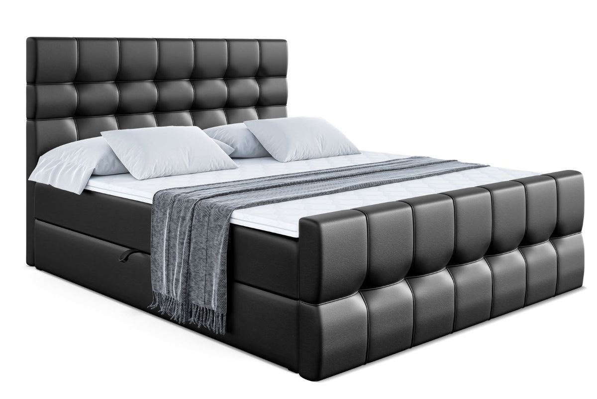 Łóżko boxspring BERO-Z ekoskóra