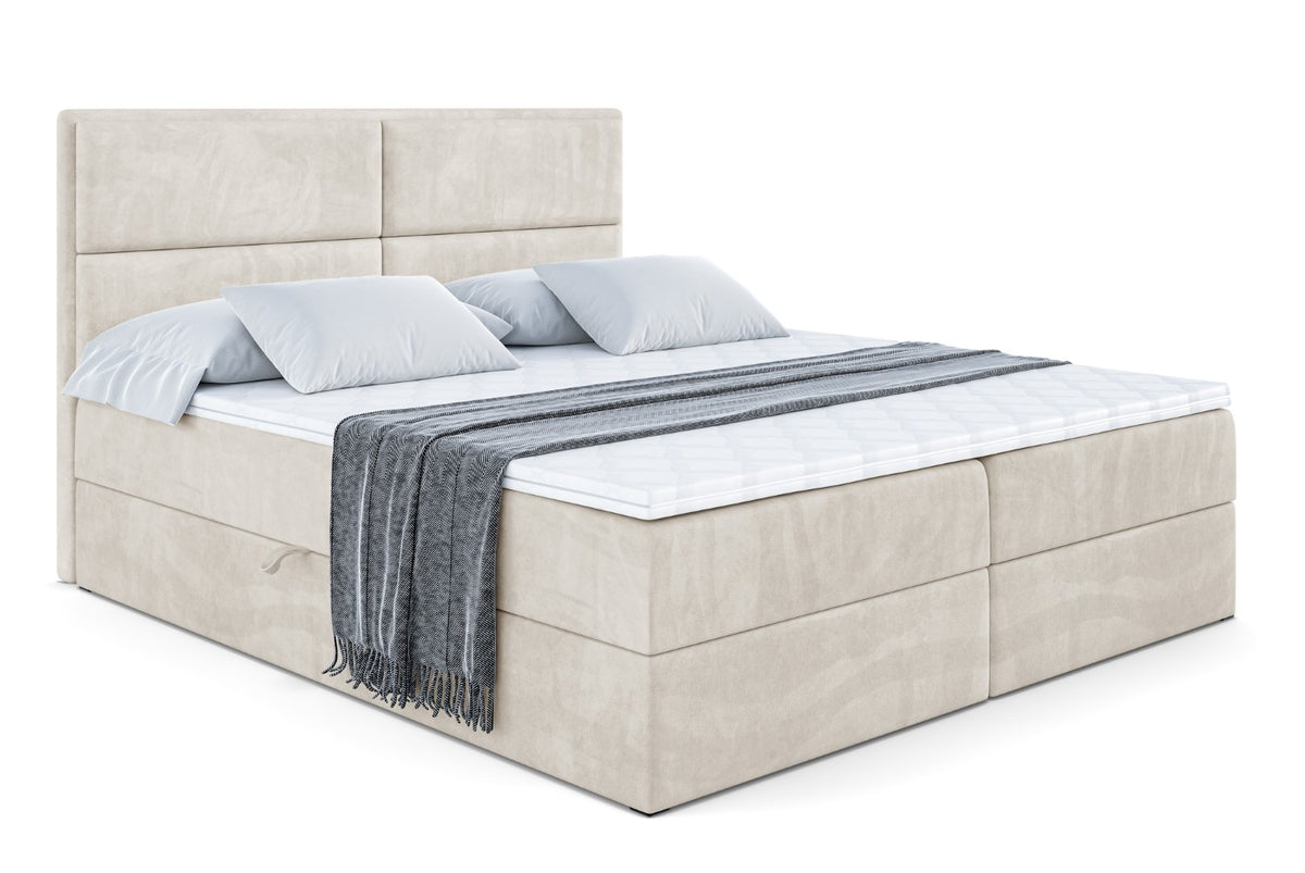 Boxbett AURA Samt, Beige - Casablanca 2301 / 120x200 cm / H4