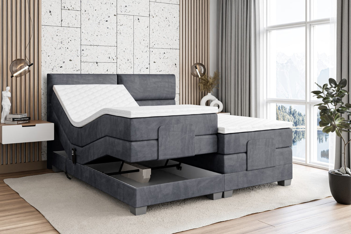 Boxspringbett MAYA EL Samt