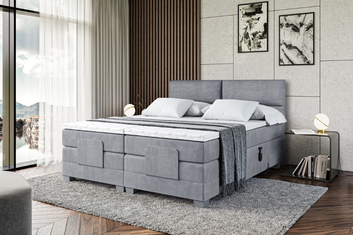 Boxspringbett MAYA EL Samt