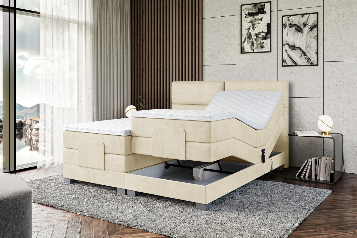 Boxspringbett MAYA EL Samt