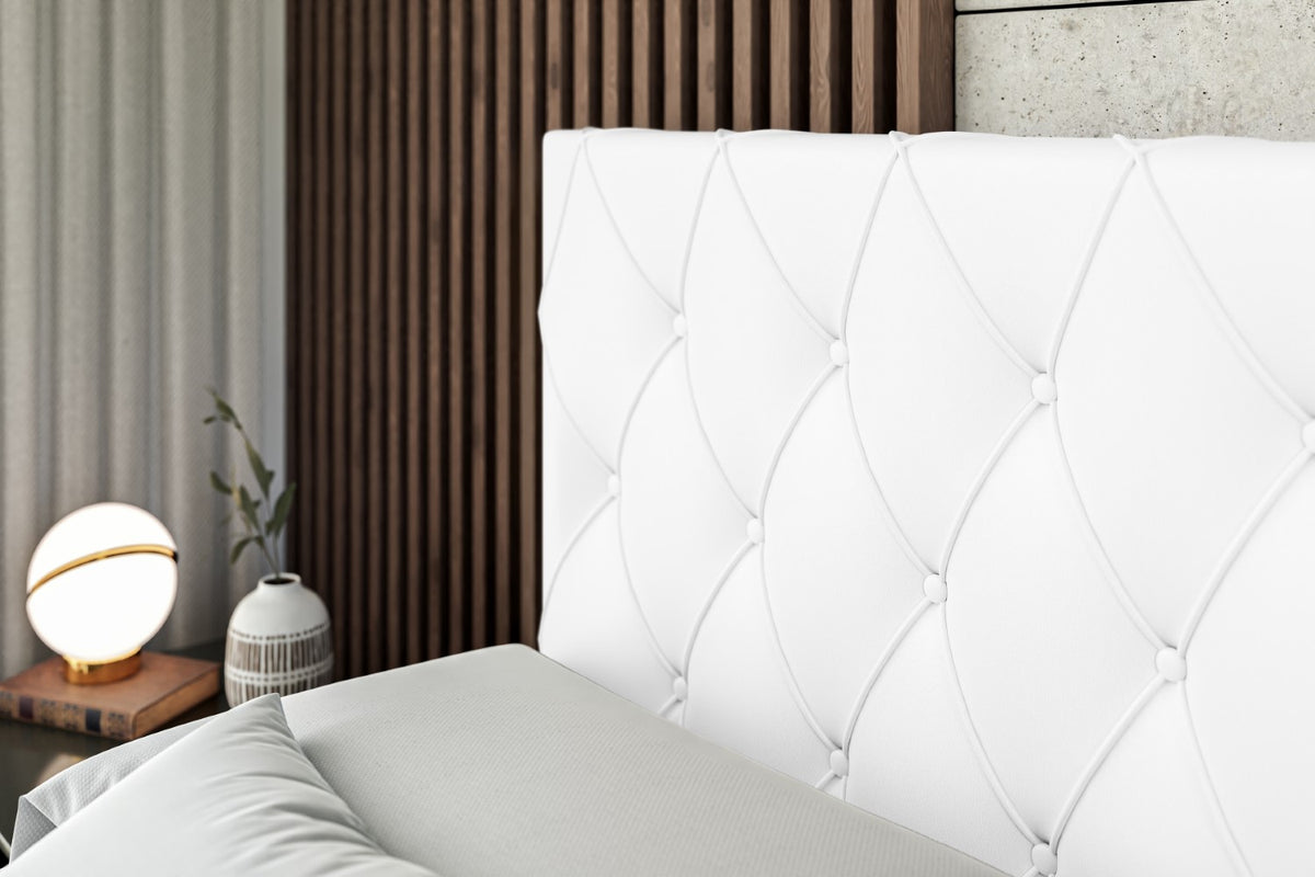 Łóżko boxspring AMAY-BZ ekoskóra