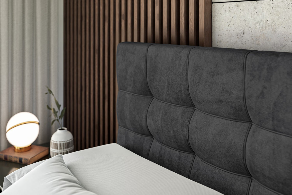Łóżko boxspring BERO-Z welur