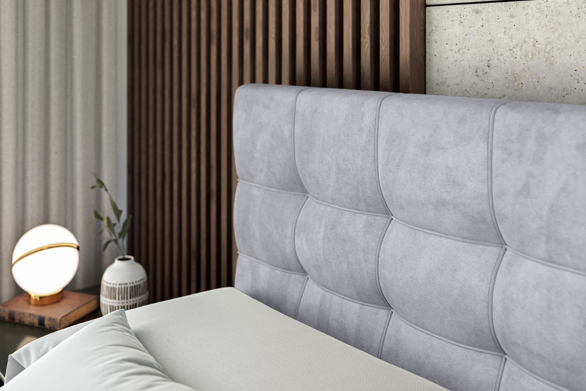 Łóżko boxspring BERO welur
