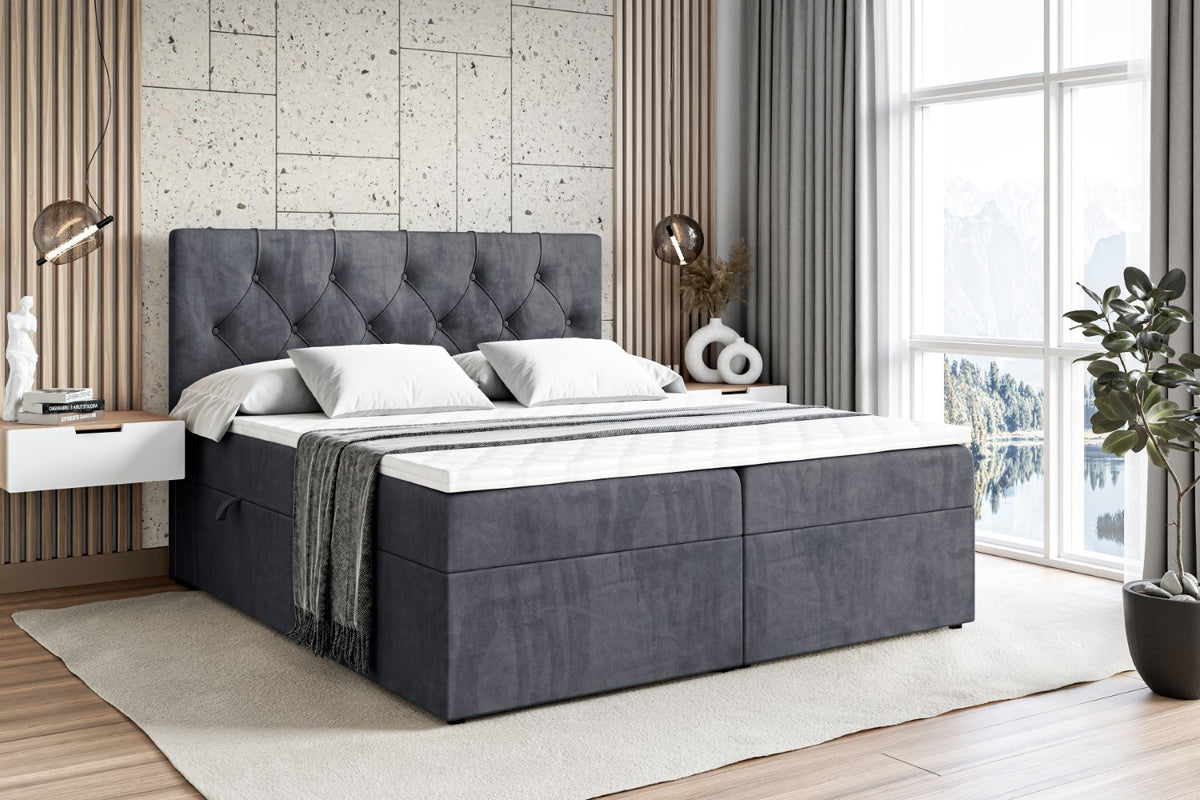 Łóżko boxspring MIRAGE welur