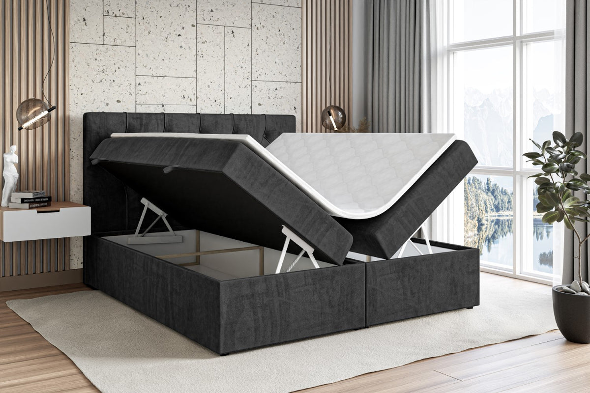 Łóżko boxspring MIRAGE welur