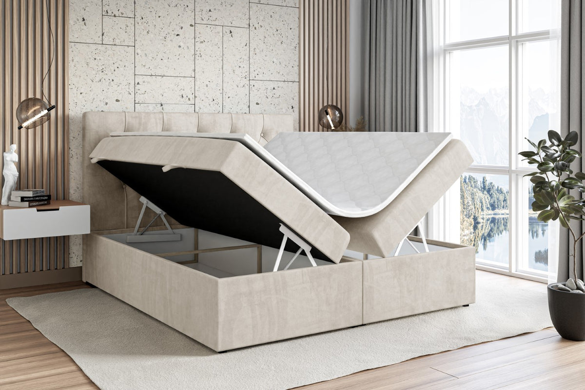 Łóżko boxspring MIRAGE welur