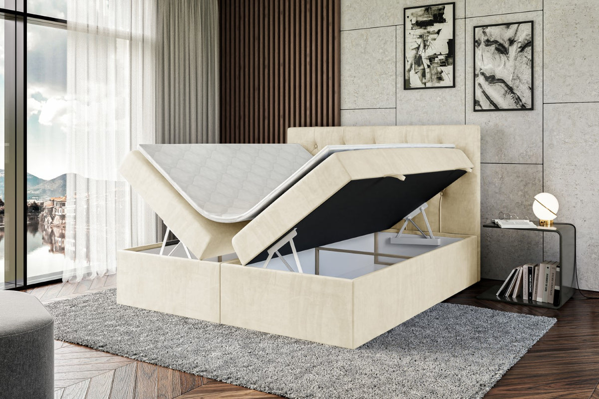 Łóżko boxspring MIRAGE welur