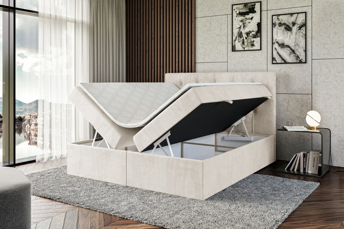 Łóżko boxspring MIRAGE welur