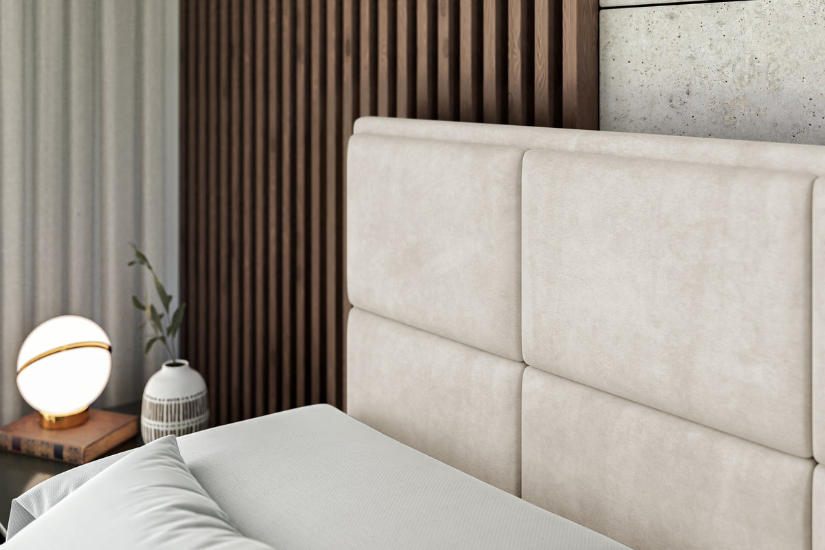 Łóżko boxspring NOVA welur