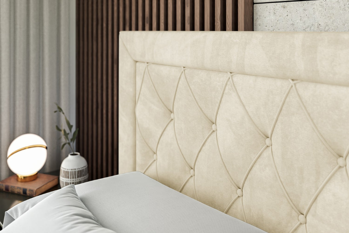 Łóżko boxspring NOEL welur