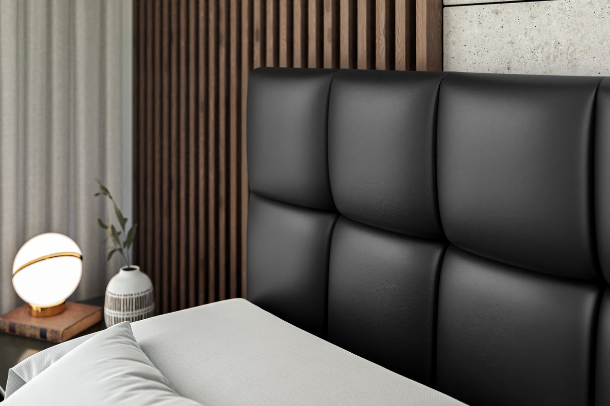 Łóżko boxspring RICAR ekoskóra