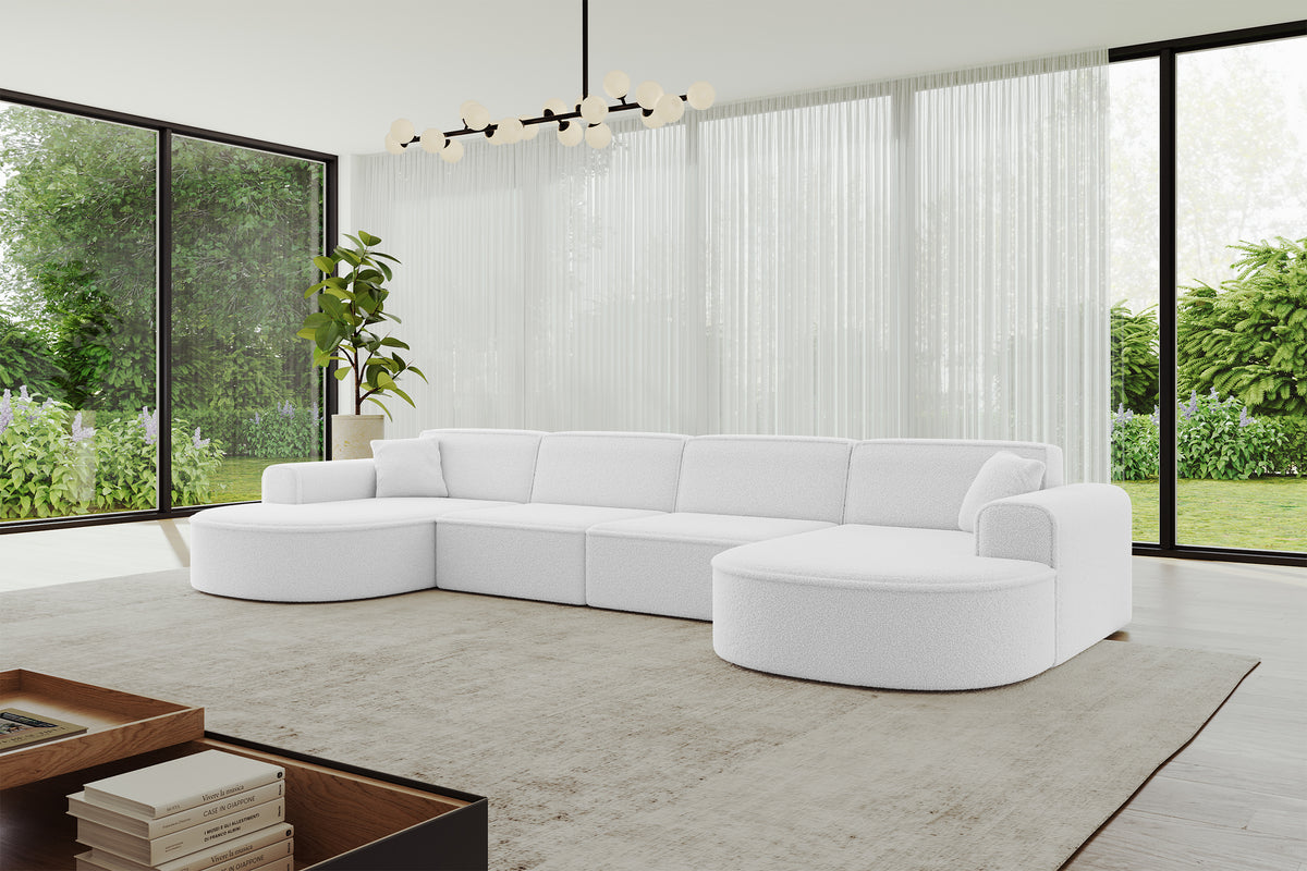 Wohnlandschaft MARI-U2 Bouclé