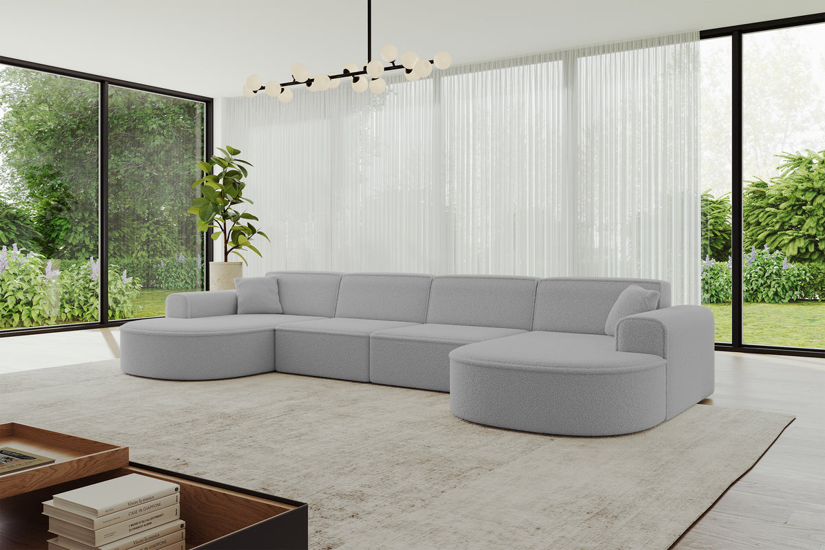 Wohnlandschaft MARI-U2 Bouclé