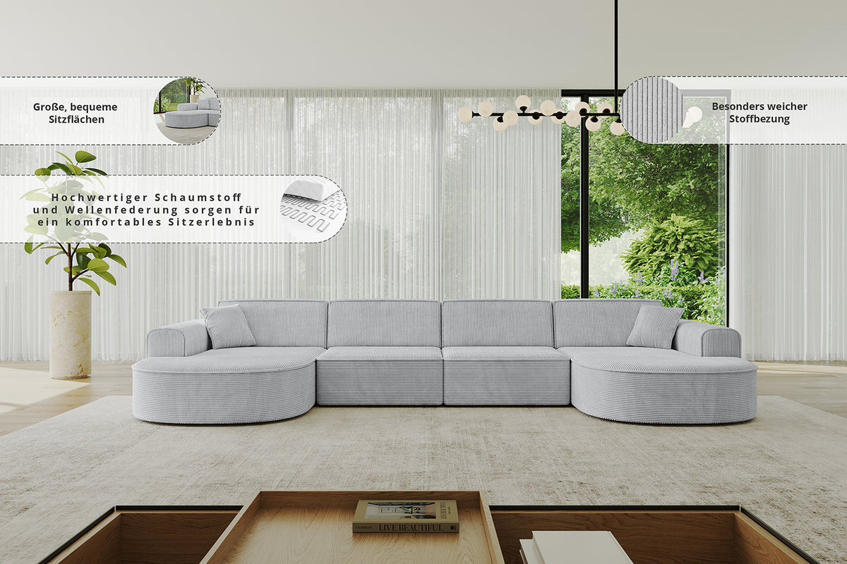 Narożnik MARI-U2 sztruks