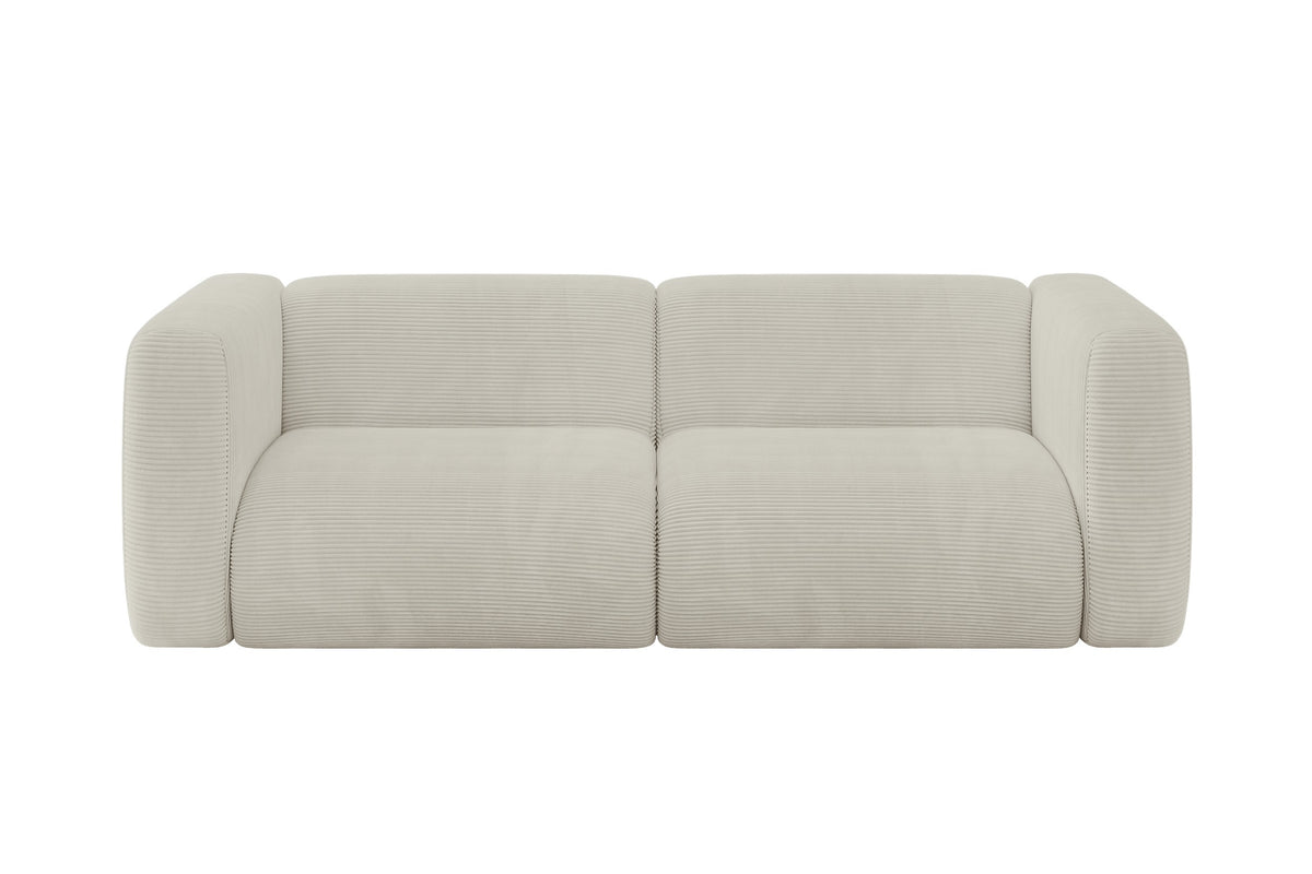 Sofa MIRA-S1 Cord, Creme - Poso 100