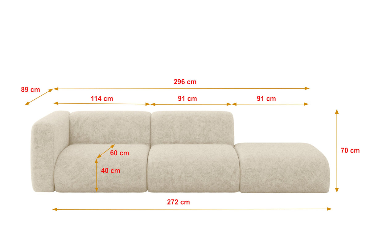 Sofa MIRA-S3 Chenille