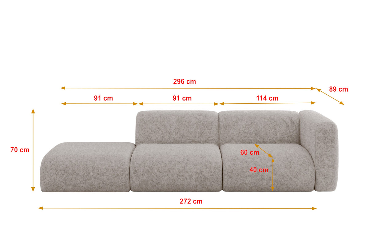 Sofa MIRA-S3 Chenille