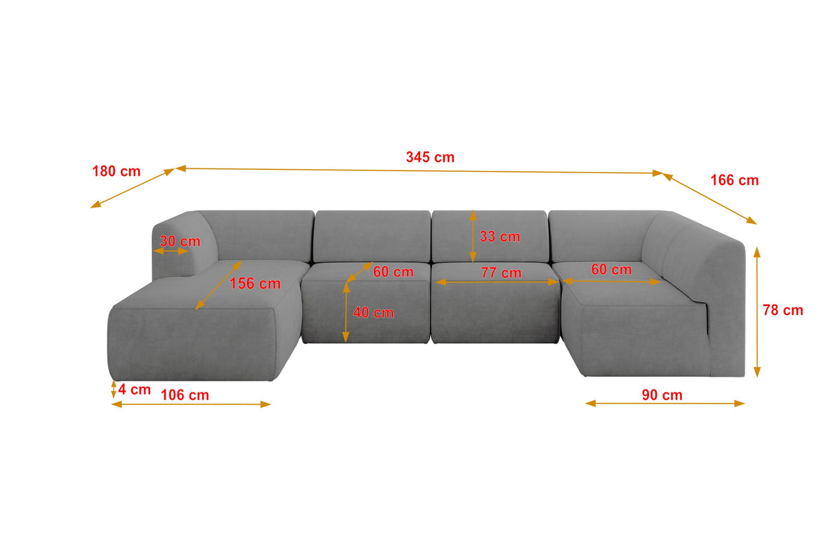 Ecksofa MOVA Samt
