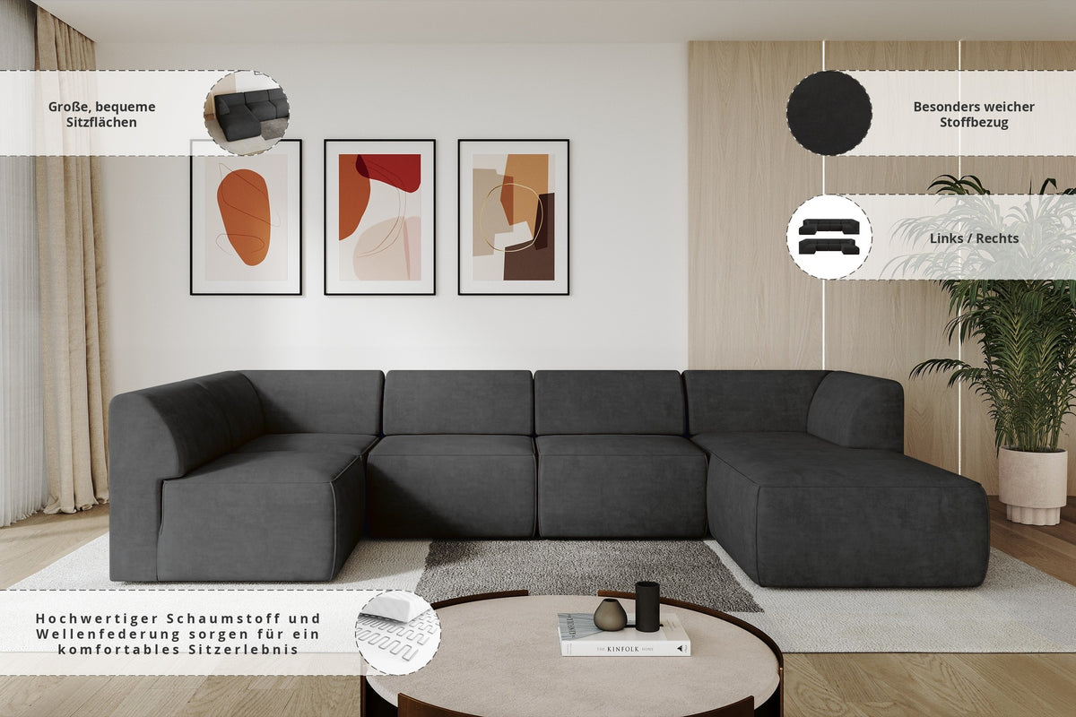 Ecksofa MOVA Samt
