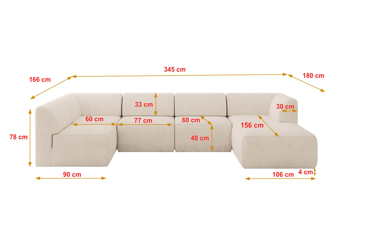 Ecksofa MOVA Samt