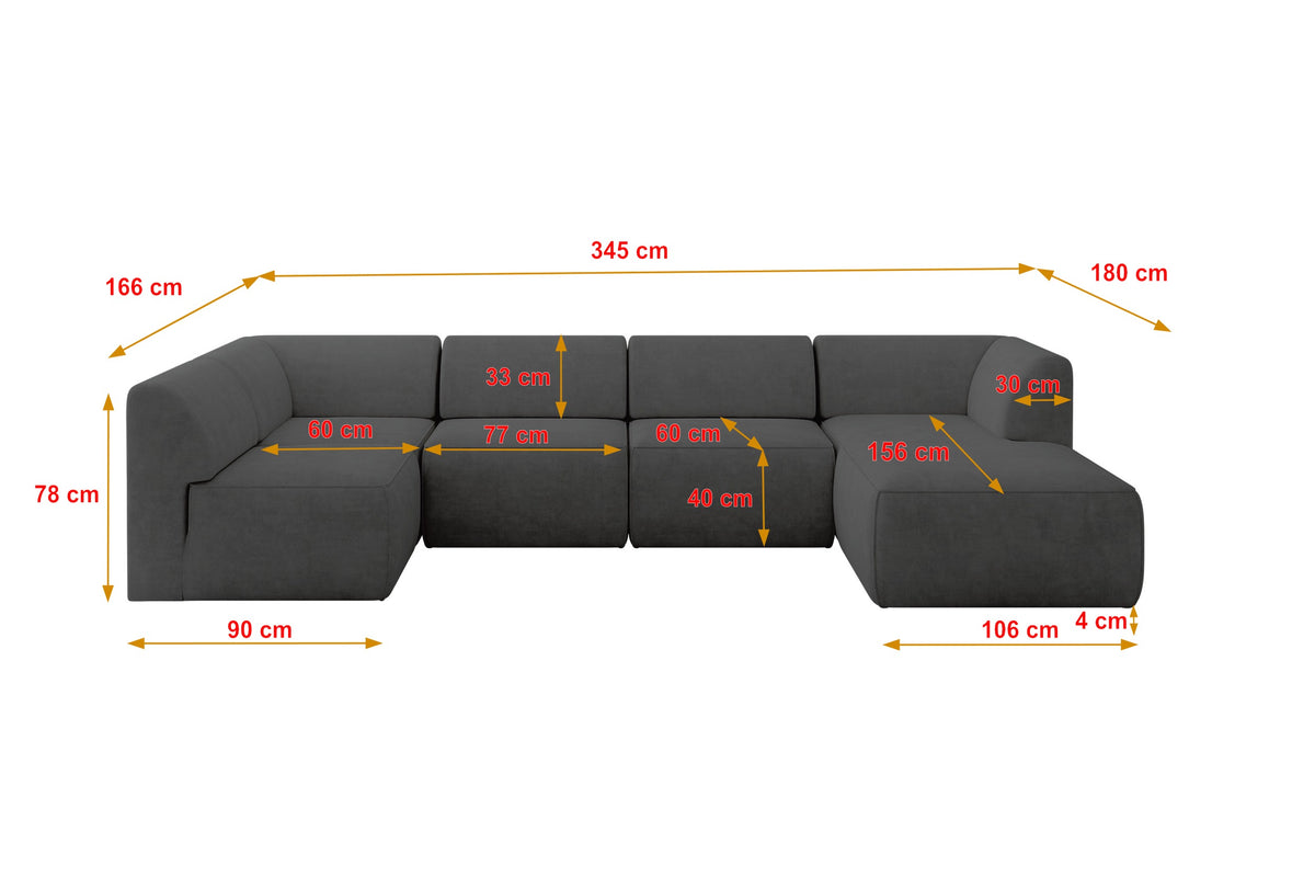 Ecksofa MOVA Samt