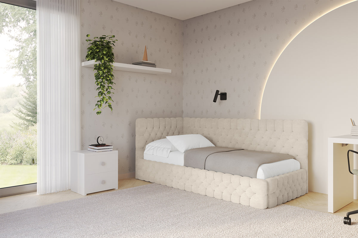 Jugendbett MULY Samt Rechtsseitig