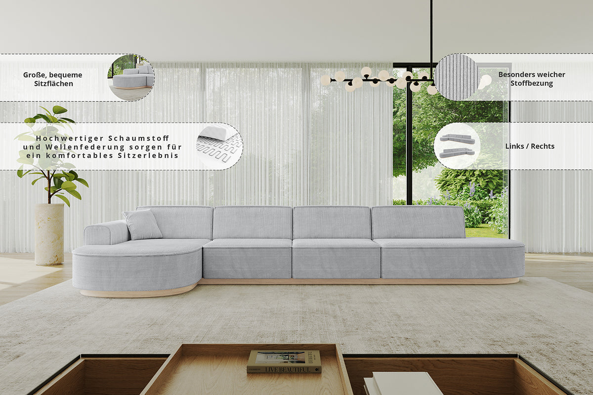 Narożnik MARI-L3-v1 welur