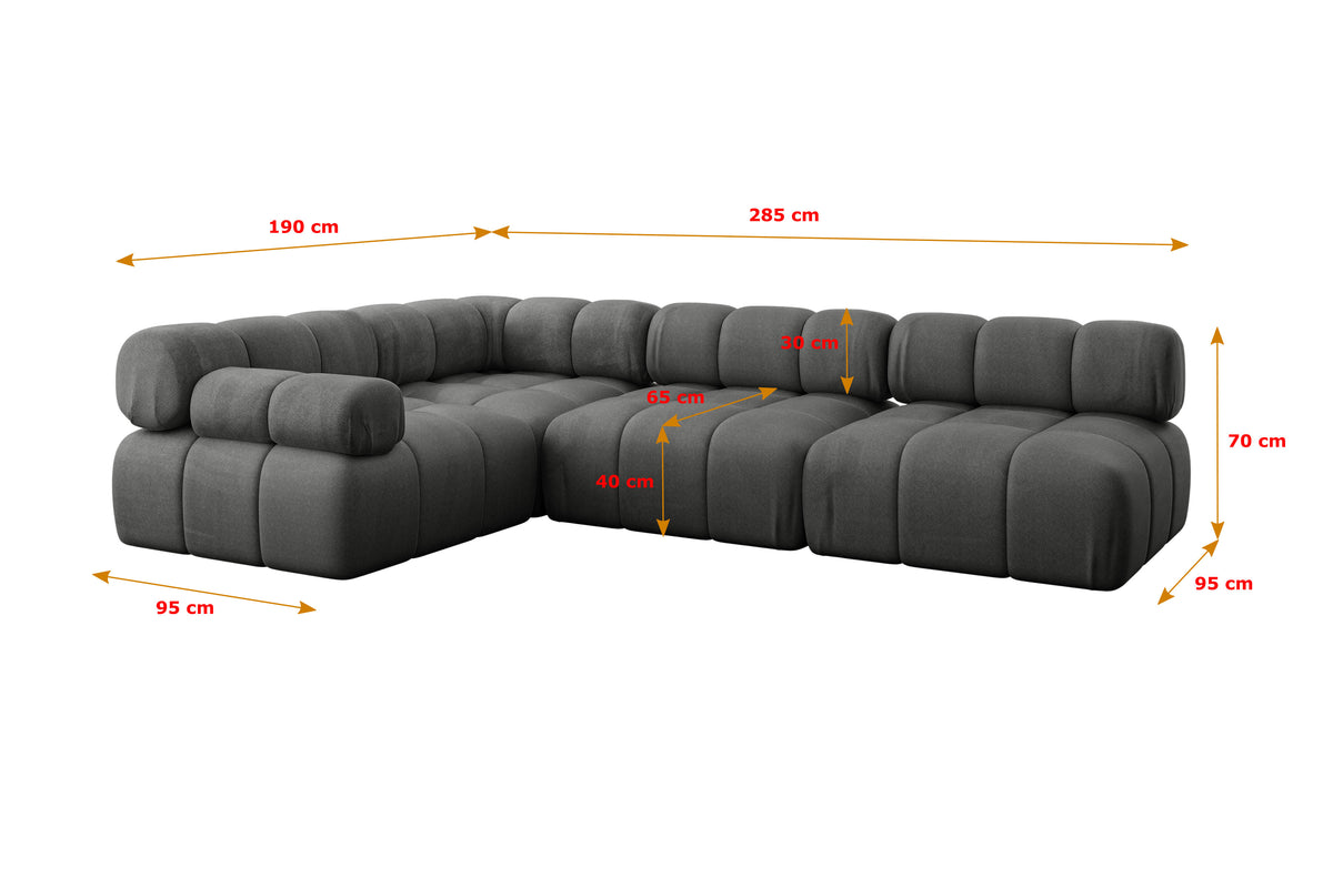 Ecksofa MENDE-L2 Samt