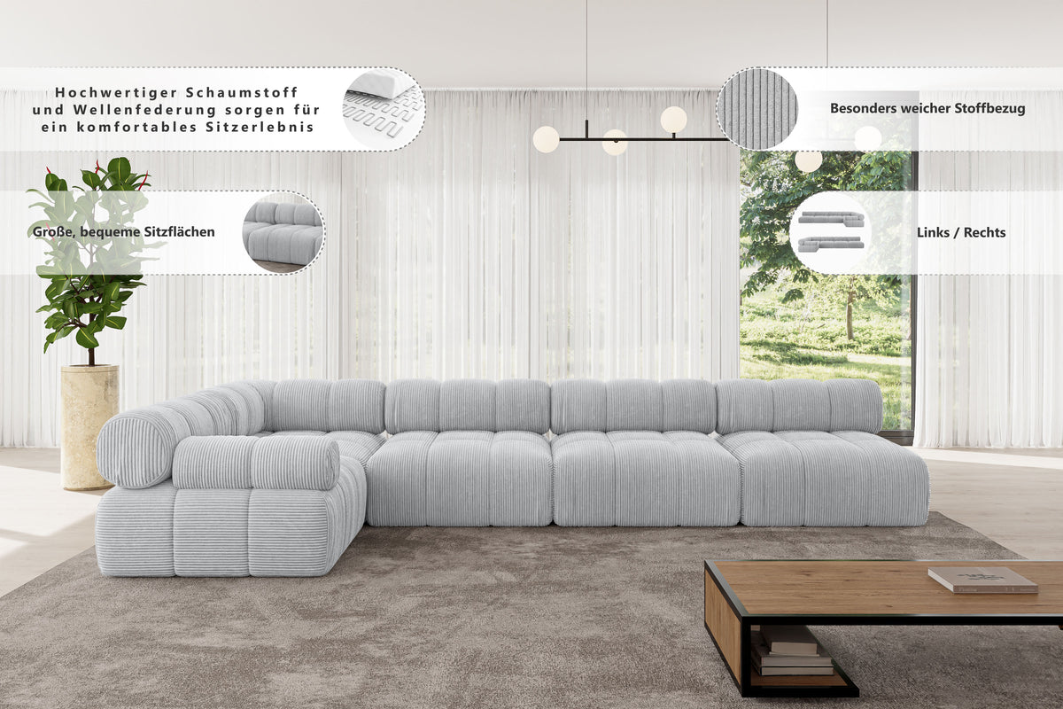 Narożnik MENDE-L3 Bouclé
