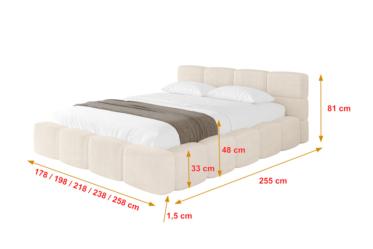 Polsterbett NATA-v1 Cord