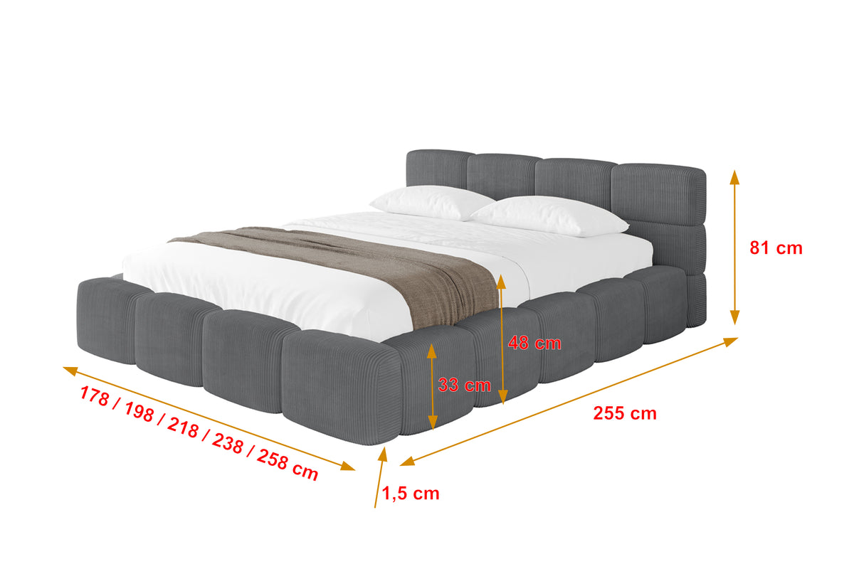 Polsterbett NATA-v1 Cord