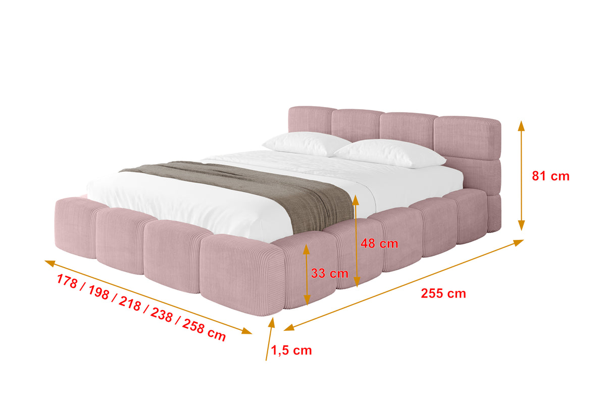 Polsterbett NATA-v1 Cord