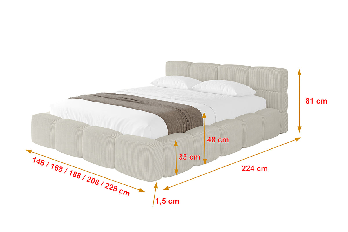 Polsterbett NATA-v1 Cord
