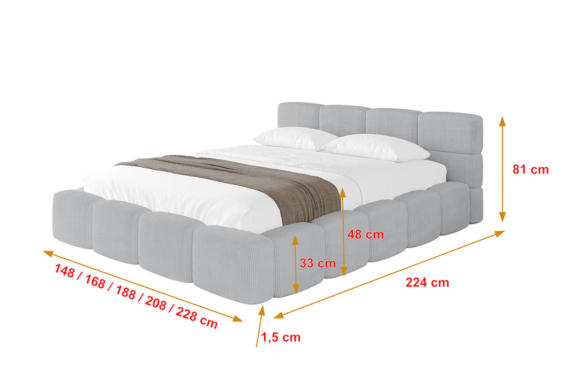 Polsterbett NATA-v1 Cord