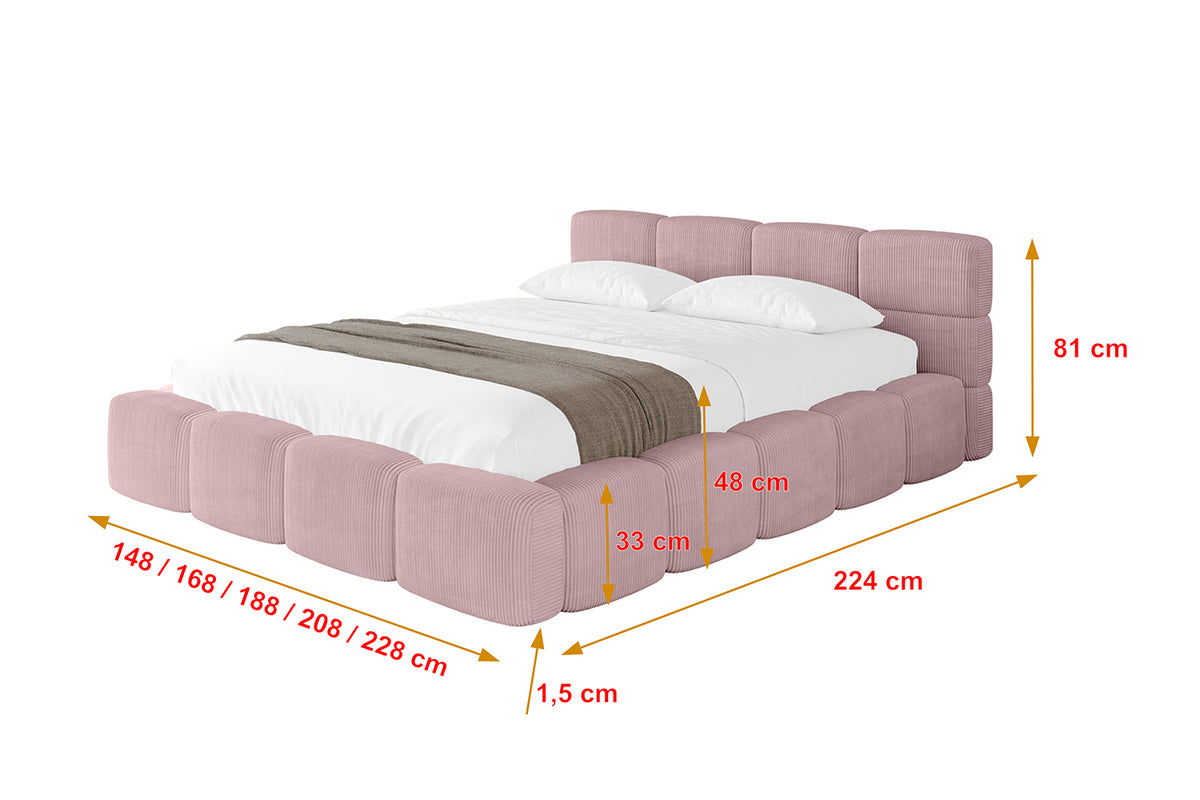 Polsterbett NATA-v1 Cord