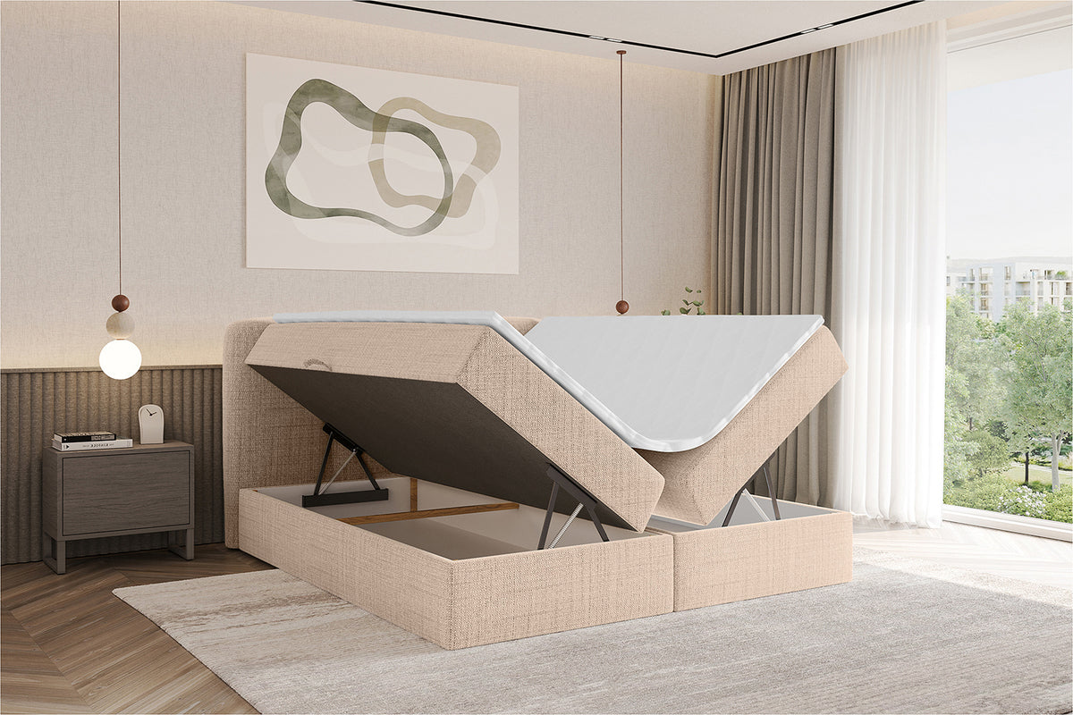 Łóżko boxspring NINA plecionka