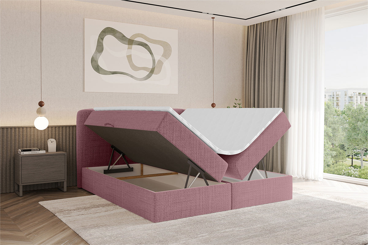 Łóżko boxspring NINA plecionka
