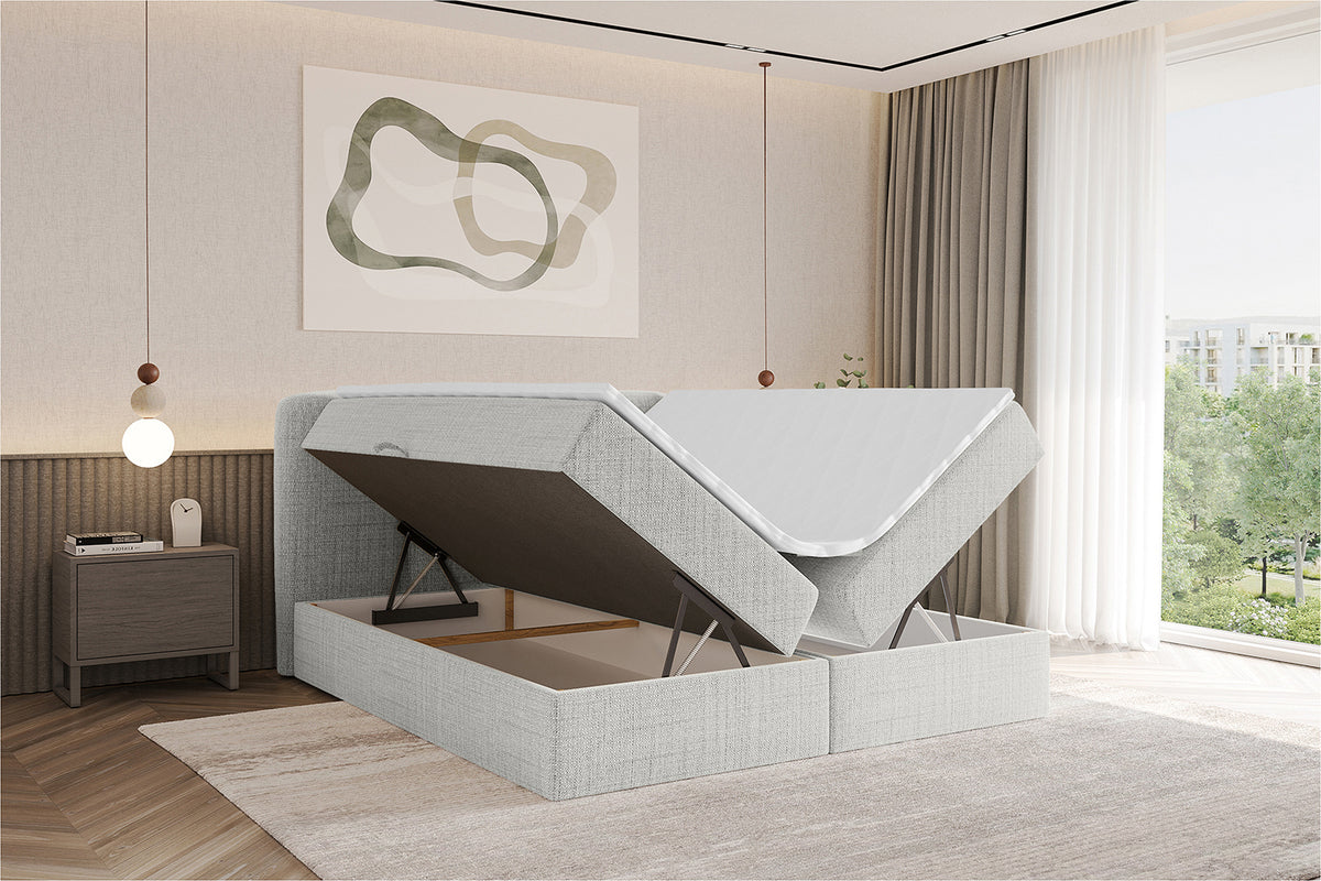 Łóżko boxspring NINA plecionka