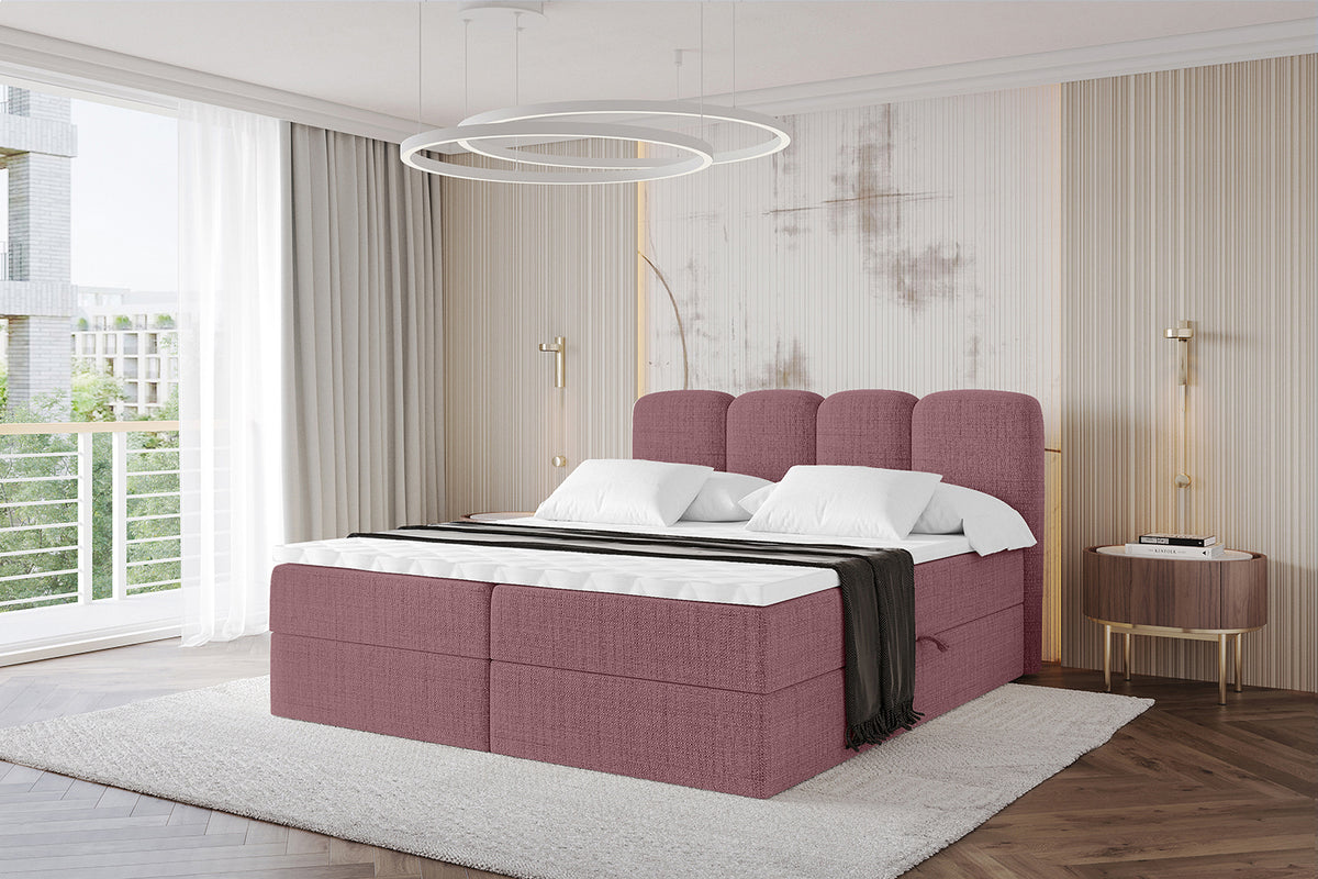 Łóżko boxspring NINA plecionka