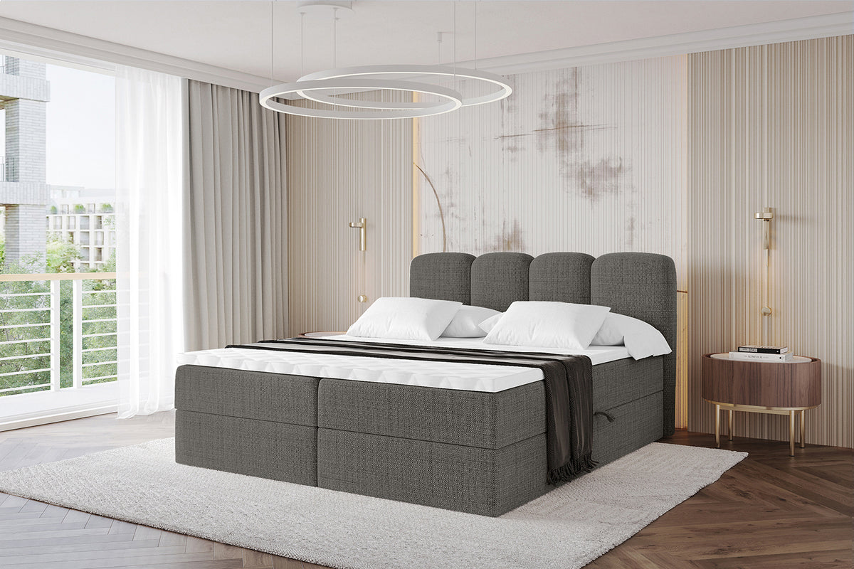 Łóżko boxspring NINA plecionka