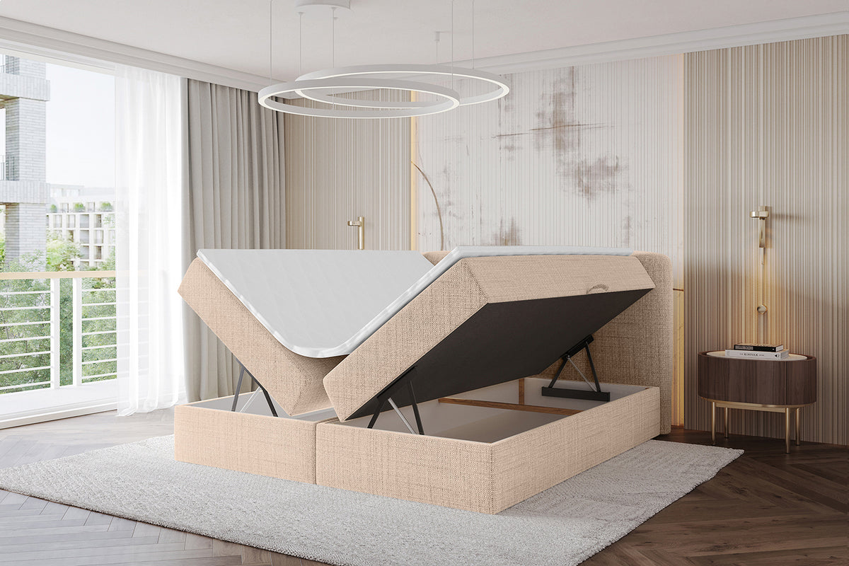 Łóżko boxspring NINA plecionka