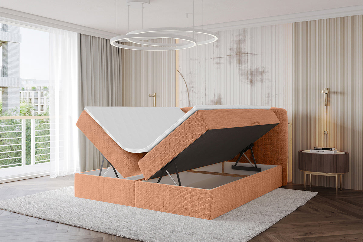 Łóżko boxspring NINA plecionka