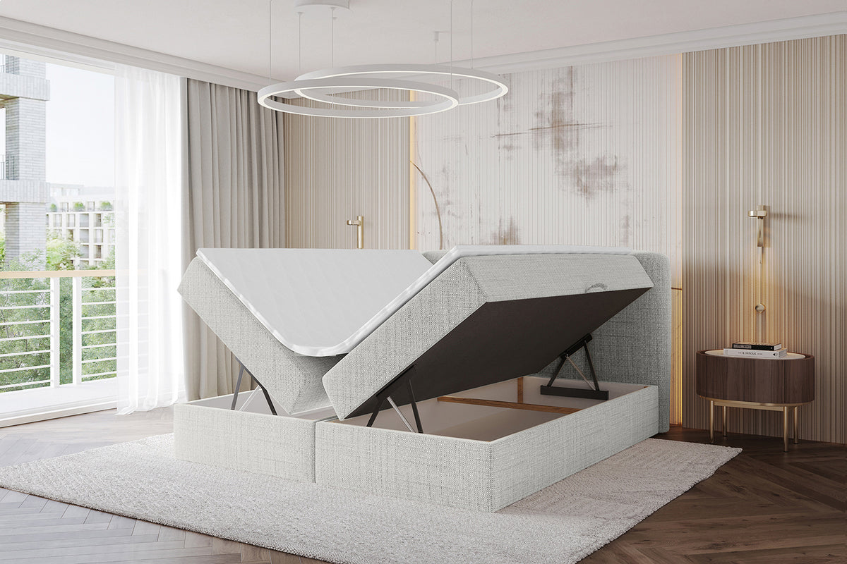 Łóżko boxspring NINA plecionka